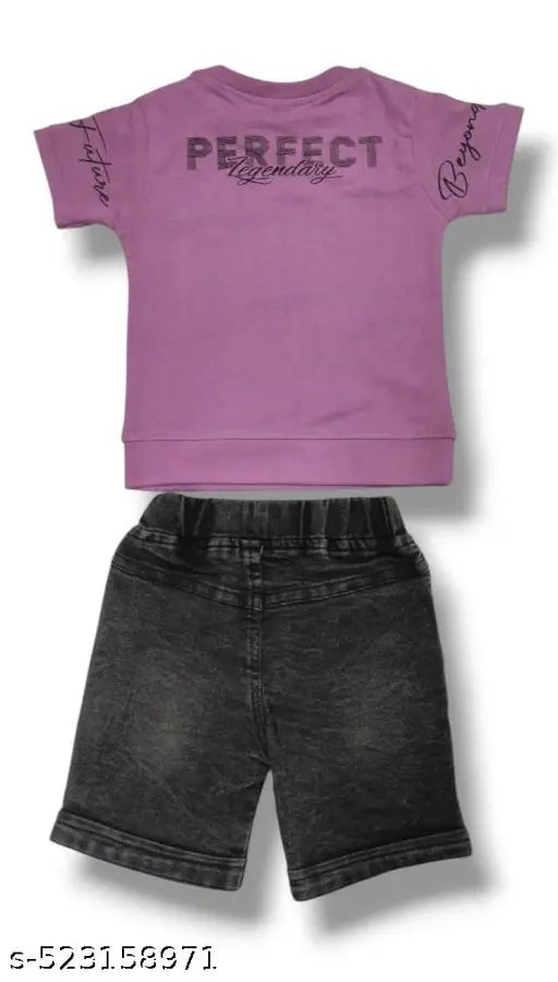 STYLISH BOYS TOP BOTTOM JEANS SET