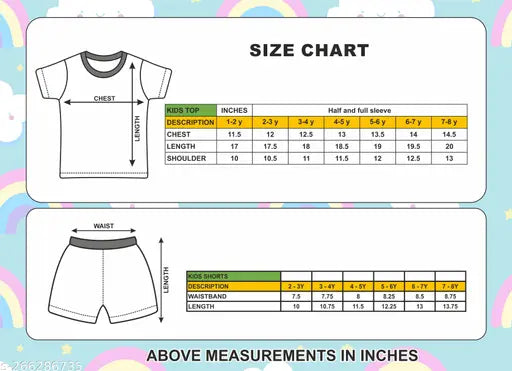 "Summer Fun: Printed Pure Cotton Kids T-Shirt and Shorts Set for Cool Adventures!"