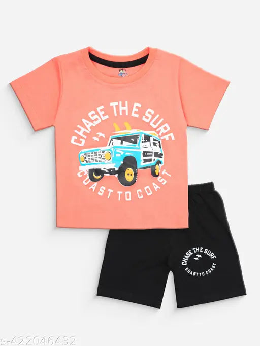 Burbn boys tshirt and short set