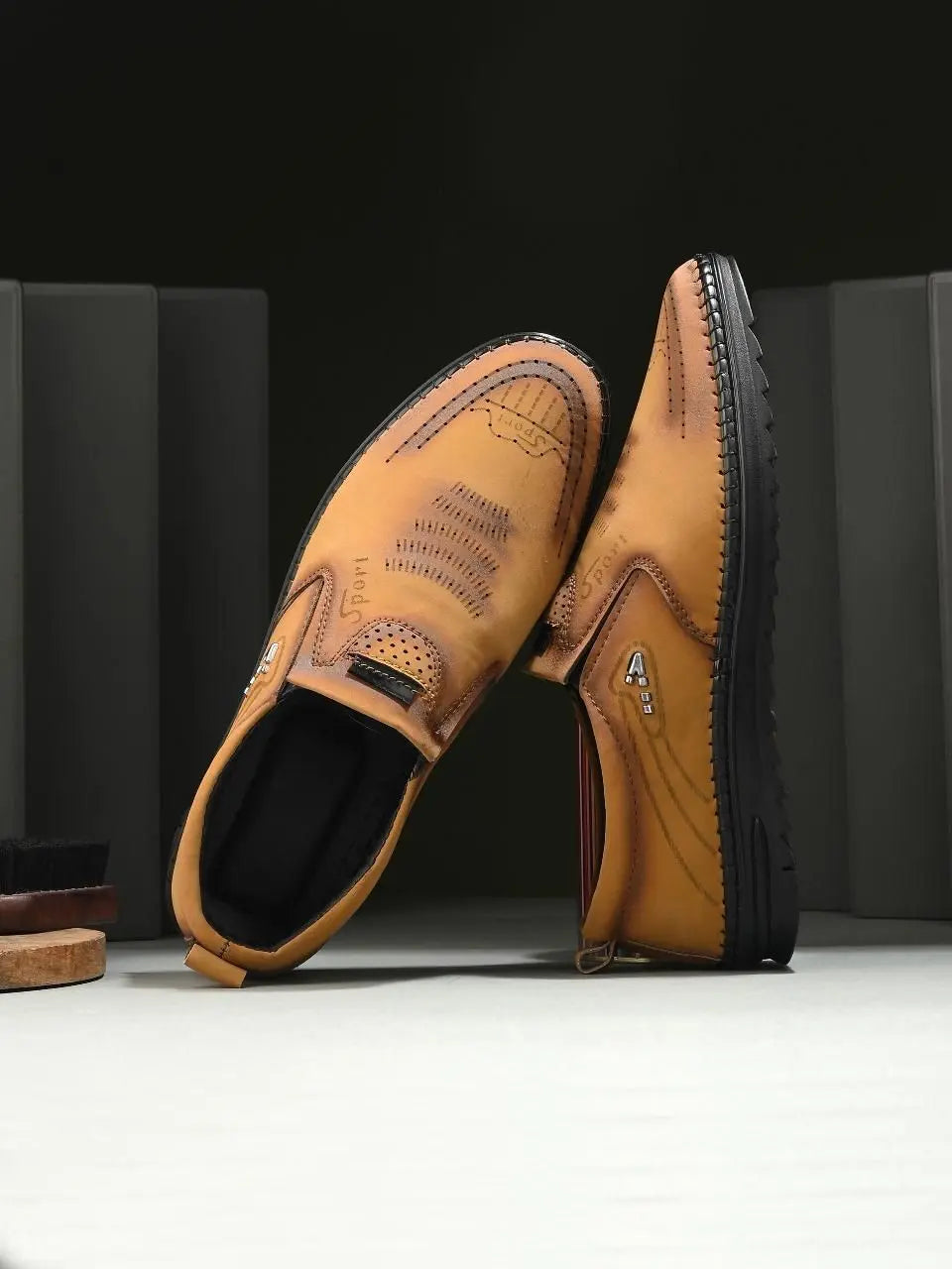 Mens Leather Base Shoes