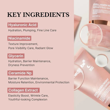 Collagen Night Wrapping Peel Off Mask Pack of 2
