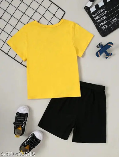 Kids Set Half Sleeves Stylies Printed Top Bottom Set