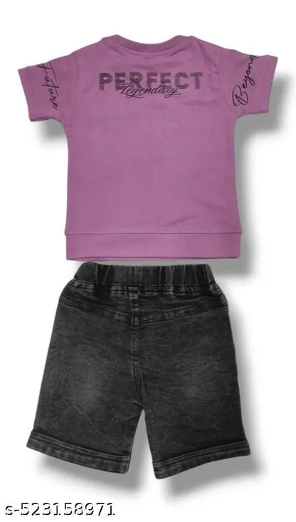 STYLISH BOYS TOP BOTTOM JEANS SET