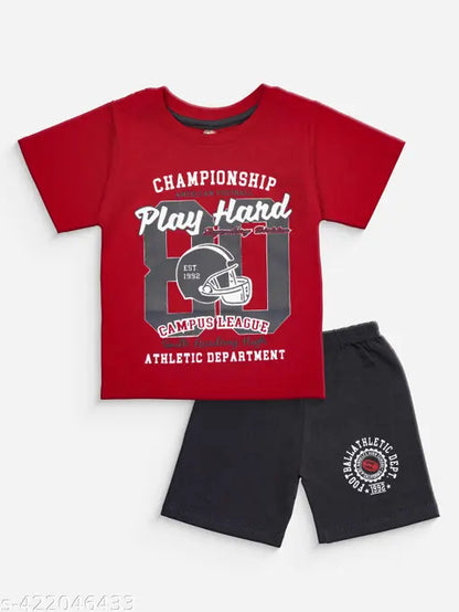 Burbn boys tshirt and short set